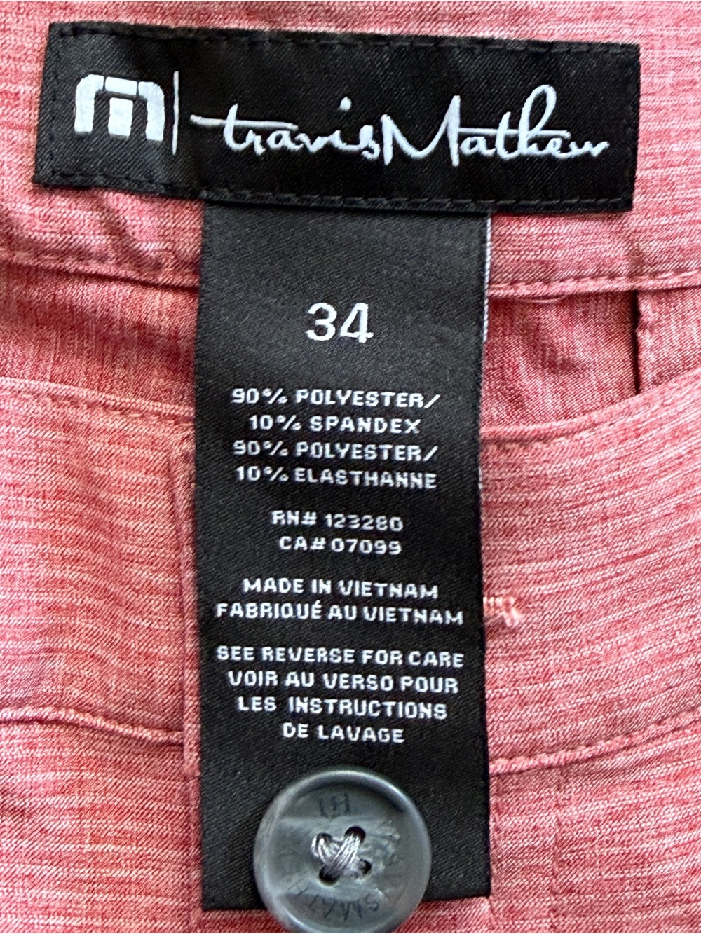 NWT Travis Mathew Sand Harbor Golf Casual Rose-Pink Shorts Size 34 - Picture 5 of 8